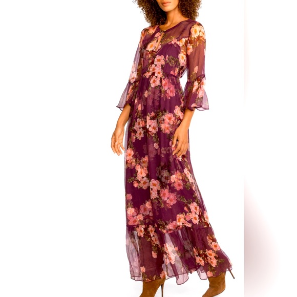 JOHNNY WAS Winona Silk Maxi Dress - Picture 4 of 15